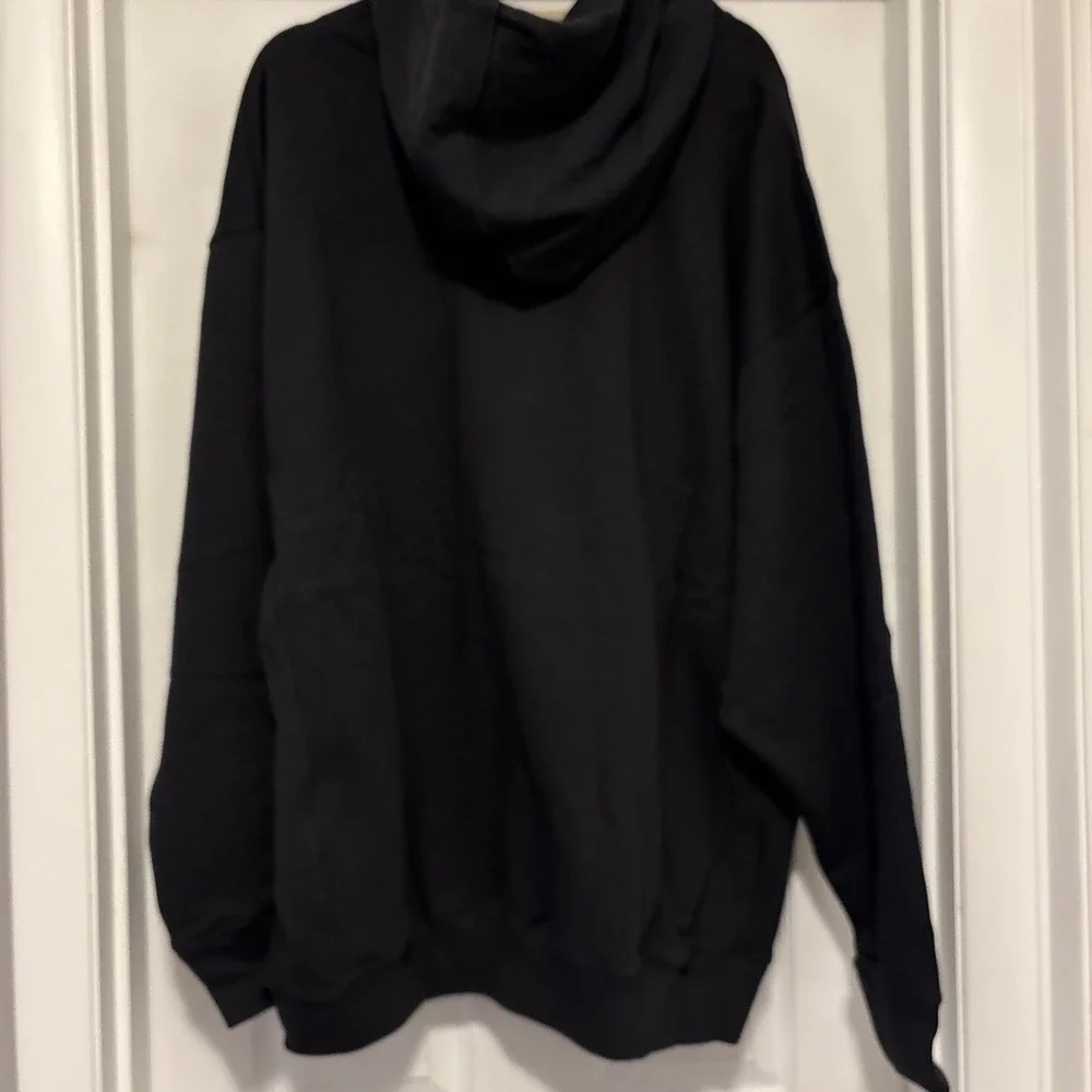 Gap Men's X-Large XL‎ Arch Logo Hoodie Sweatshirt Black Oversized Relaxed NWT - Picture 3 of 4